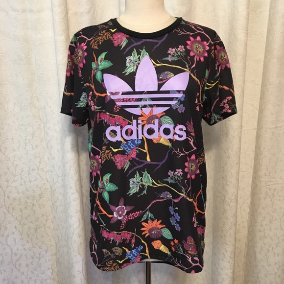 adidas poisonous garden crop top